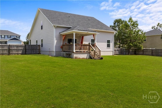 40 Saddlebrush Rd, Ellabell, GA 31308 - back of house with a shingled roof