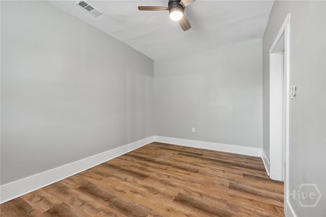 1825 Lloyd St, Savannah, GA 31405 - empty room featuring ceiling fan, baseboards, and wood finished floors