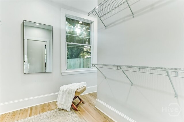 1001 Maupas Ave, Savannah, GA 31401 - spacious closet featuring wood finished floors