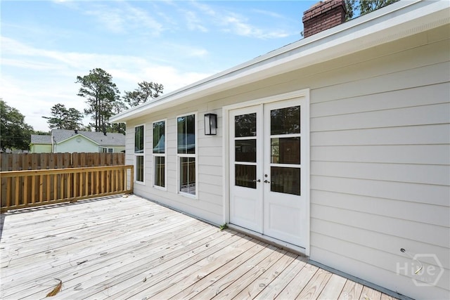 40 Circle Dr, Pembroke, GA 31321 - wooden terrace featuring french doors
