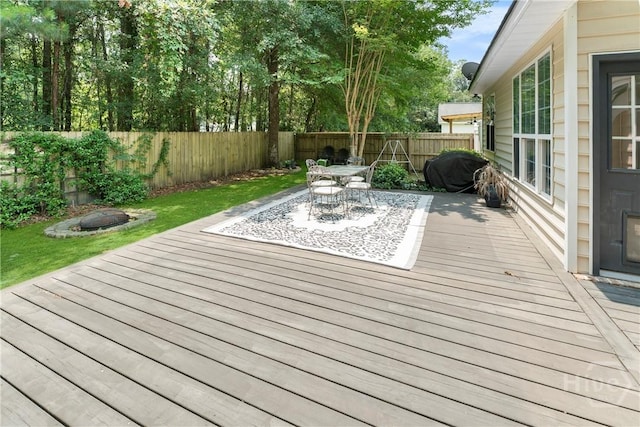 201 Henderson Oaks Dr, Savannah, GA 31419 - deck featuring a fenced backyard