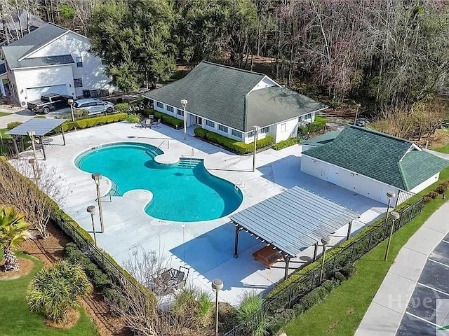201 Henderson Oaks Dr, Savannah, GA 31419 - community pool featuring a patio