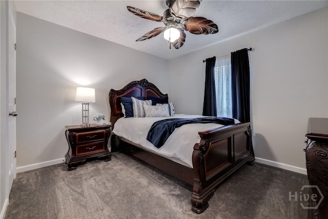 19 S Lake Dr, Savannah, GA 31410 - bedroom with carpet, baseboards, and a ceiling fan