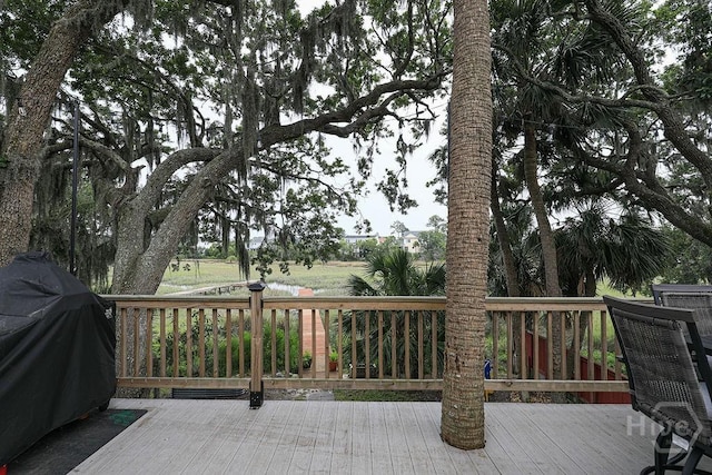 111 Runner Rd, Savannah, GA 31410 - wooden deck featuring area for grilling