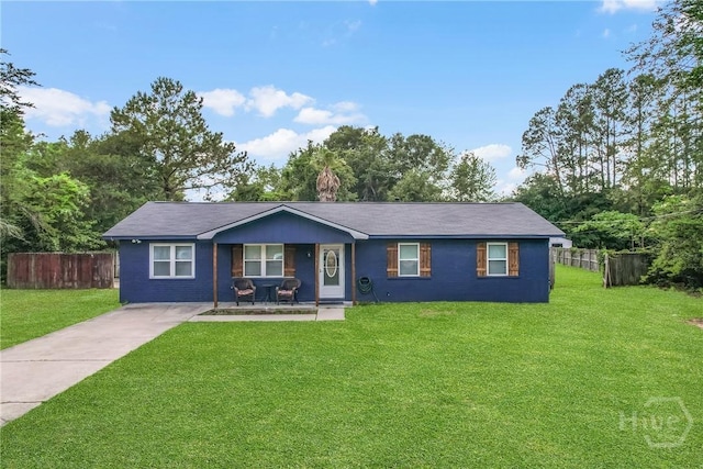 302 Tunnel Rd, Springfield, GA 31329 - view of front of house featuring covered porch and concrete driveway
