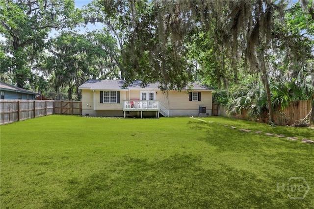 5109 Laroche Ave, Savannah, GA 31404 - back of property featuring a deck and crawl space
