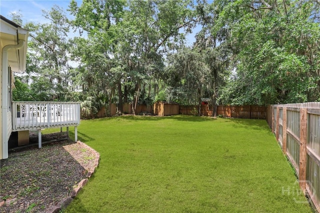5109 Laroche Ave, Savannah, GA 31404 - view of yard with a deck