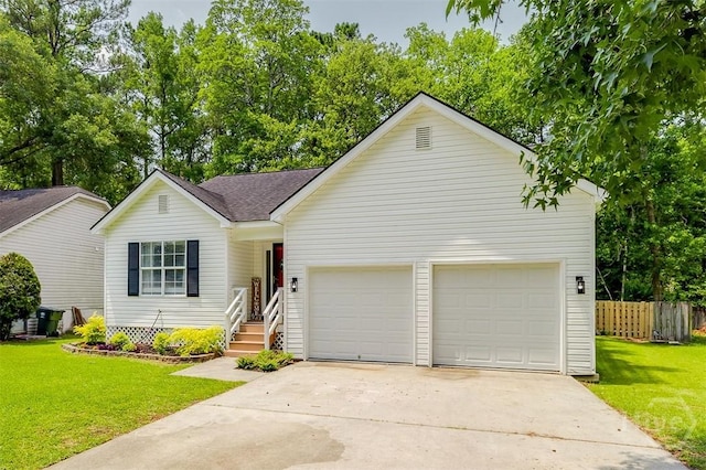 5 Sugar Cane Dr, Savannah, GA 31419 - view of front facade with an attached garage, concrete driveway, and a shingled roof