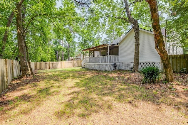 5 Sugar Cane Dr, Savannah, GA 31419 - view of yard featuring a sunroom