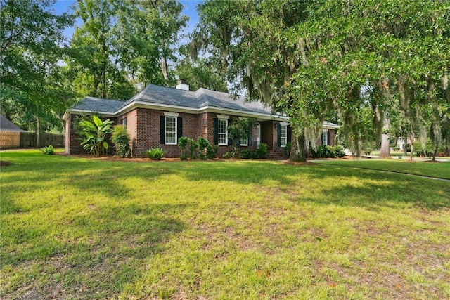 2 Dalry Ln, Savannah, GA 31419 - ranch-style house featuring brick siding and a chimney