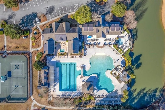 119 Danbury Ct, Pooler, GA 31322 - aerial view of a pool area