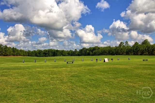 214 Park Chase Chase, Pooler, GA 31322 - view of property's community featuring a lawn and view of wooded area