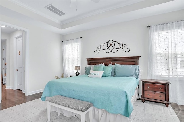 214 Park Chase Chase, Pooler, GA 31322 - bedroom featuring wood finished floors, ornamental molding, baseboards, and ceiling fan