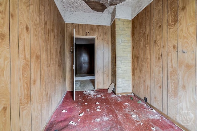 1023 W 37th St, Savannah, GA 31415 - spare room featuring wooden walls
