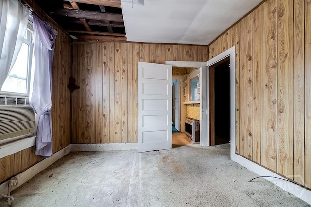 1023 W 37th St, Savannah, GA 31415 - empty room with wooden walls, heating unit, and baseboards