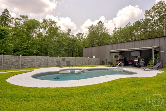 4000 Old River Rd S, Brooklet, GA 30415 - view of pool with a patio
