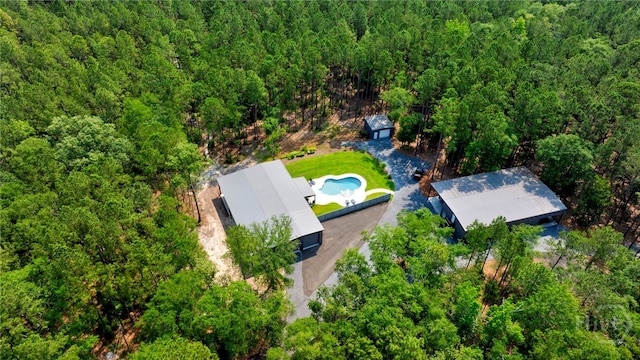4000 Old River Rd S, Brooklet, GA 30415 - view of subject property featuring a forest and a pool