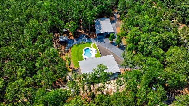 4000 Old River Rd S, Brooklet, GA 30415 - aerial view of property and surrounding area featuring a pool area