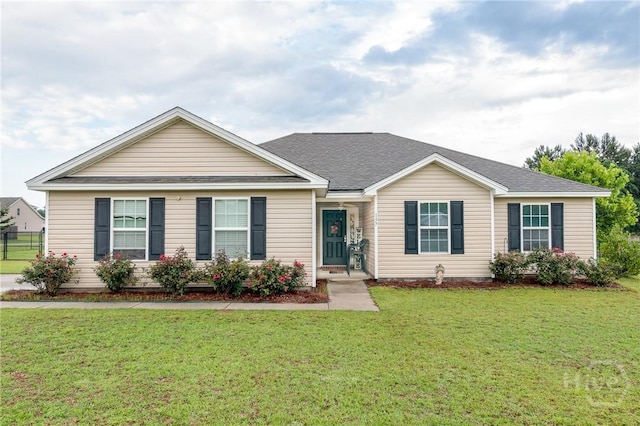 157 Stonebrook Way, Statesboro, GA 30458 - single story home featuring a front yard and a shingled roof