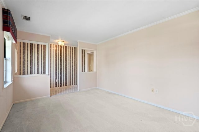 145 Cardinal Rd, Savannah, GA 31406 - empty room featuring baseboards, carpet, and ornamental molding