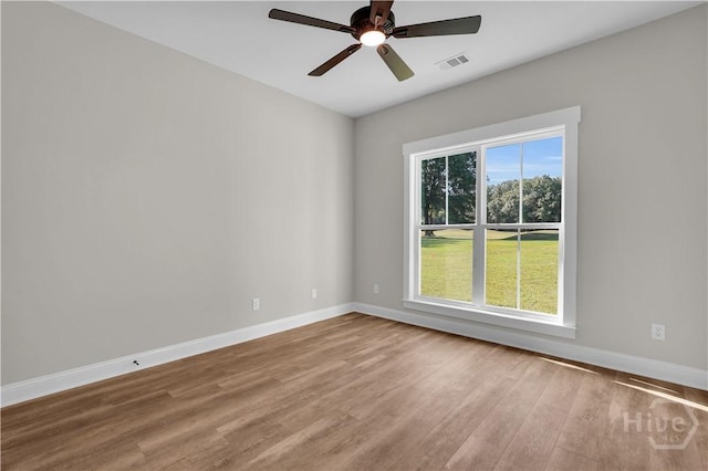 1362 Ebenezer Rd, Rincon, GA 31326 - unfurnished room featuring wood finished floors, baseboards, and a ceiling fan