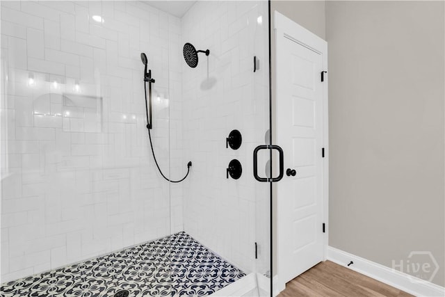 1362 Ebenezer Rd, Rincon, GA 31326 - full bathroom featuring a shower stall and baseboards