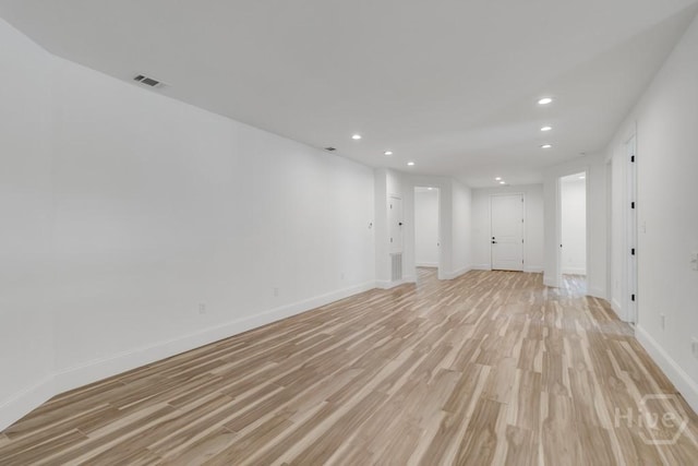 238-A W Magnolia Ave, Savannah, GA 31419 - unfurnished room with recessed lighting, light wood-style flooring, and baseboards