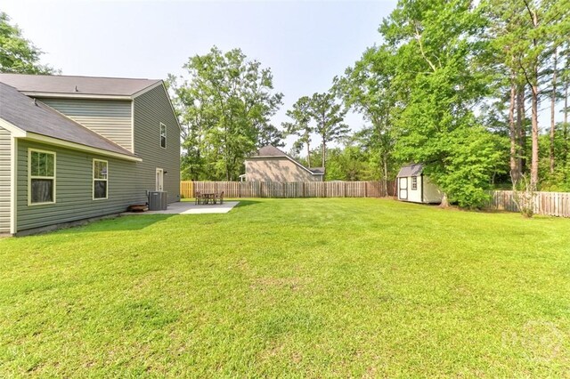 304 Boomer Ct, Guyton, GA 31312 - view of yard featuring a patio and central air condition unit