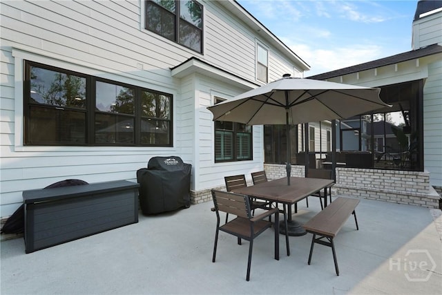 315 Linkside Lake Dr, Richmond Hill, GA 31324 - view of patio featuring outdoor dining space and area for grilling