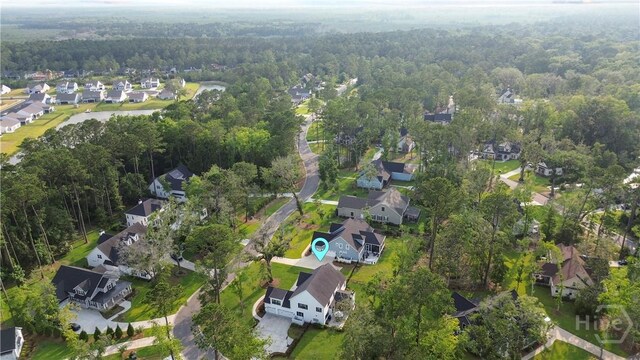315 Linkside Lake Dr, Richmond Hill, GA 31324 - aerial overview of property's location featuring a forest and nearby suburban area