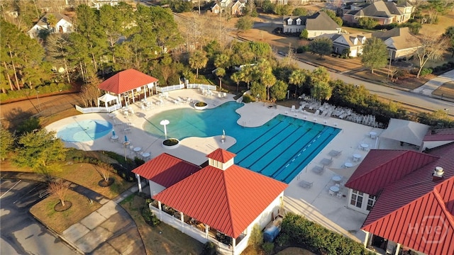 20 Oakcrest Ct, Savannah, GA 31405 - bird's eye view of a pool area