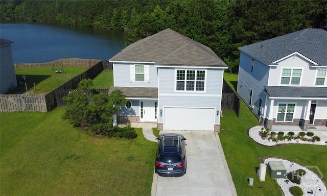 194 Calm Oaks Cir, Savannah, GA 31419 - aerial view of property and surrounding area featuring a forest and a large body of water