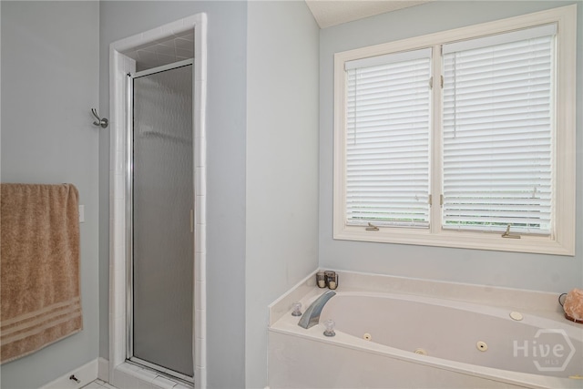 6 Pine Shadow Ct, Savannah, GA 31411 - full bathroom with a shower stall and a jetted tub