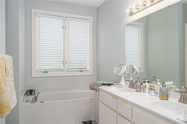 6 Pine Shadow Ct, Savannah, GA 31411 - full bathroom featuring double vanity and a garden tub