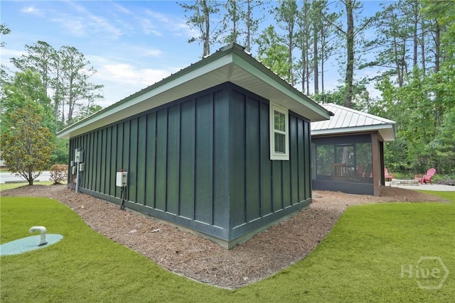 152 Covey Rise Pl, Midway, GA 31320 - view of outdoor structure featuring a sunroom