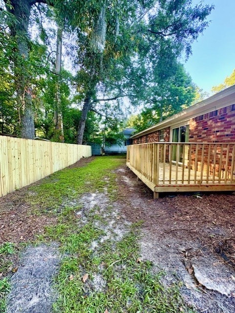 309 Middleton St S, Pooler, GA 31322 - view of yard featuring a wooden deck