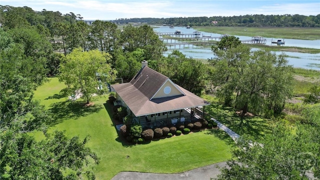 120 Marsh Harbor Dr S, Savannah, GA 31410 - view from above of property with a nearby body of water