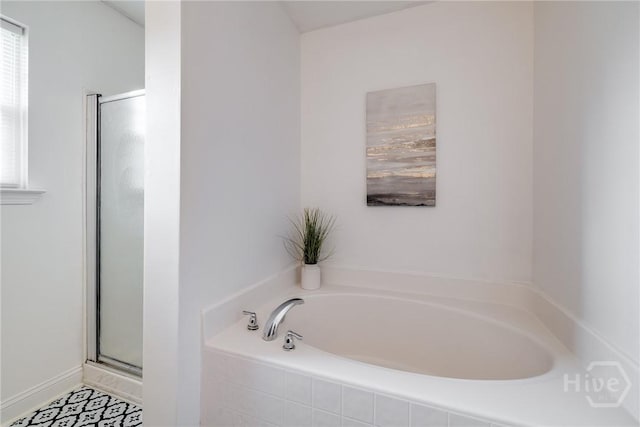 82 Saddlebrush Rd, Ellabell, GA 31308 - bathroom with a garden tub and a stall shower