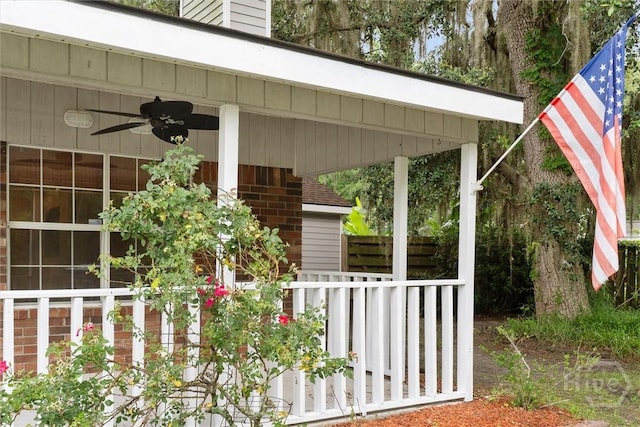 207 Whippoorwill Ln E, Richmond Hill, GA 31324 - view of yard featuring ceiling fan
