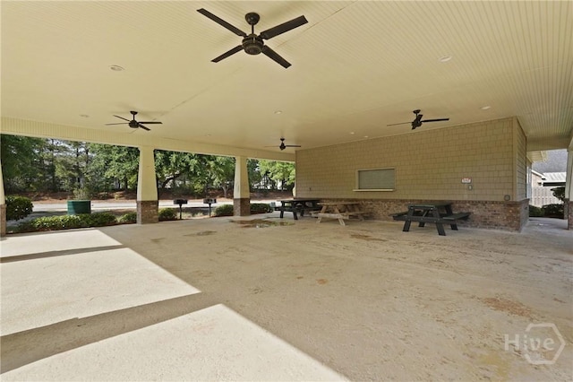 301 Morgan Pines Dr, Pooler, GA 31322 - view of patio / terrace with a ceiling fan