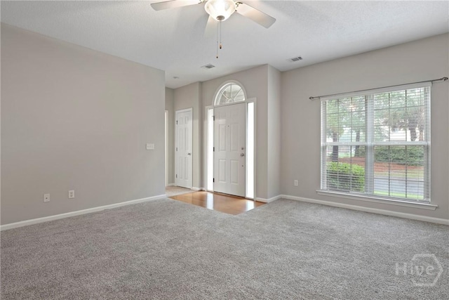301 Morgan Pines Dr, Pooler, GA 31322 - carpeted entrance foyer featuring plenty of natural light, baseboards, and ceiling fan