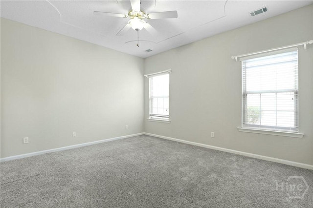 301 Morgan Pines Dr, Pooler, GA 31322 - spare room with a ceiling fan, carpet, and baseboards