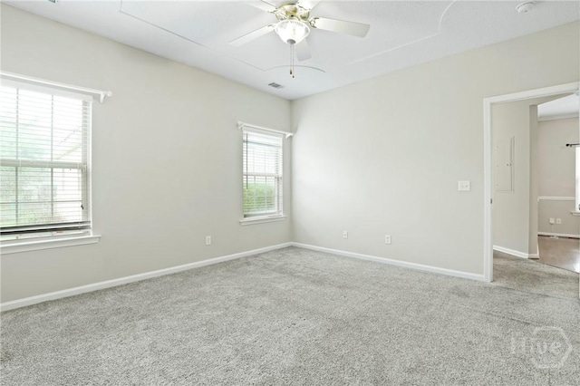 301 Morgan Pines Dr, Pooler, GA 31322 - carpeted spare room featuring a ceiling fan and baseboards
