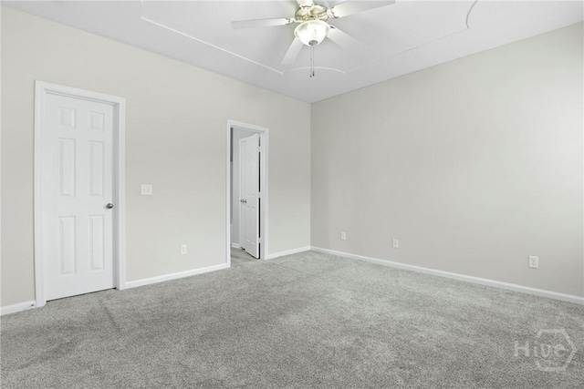 301 Morgan Pines Dr, Pooler, GA 31322 - spare room with carpet flooring, a ceiling fan, and baseboards