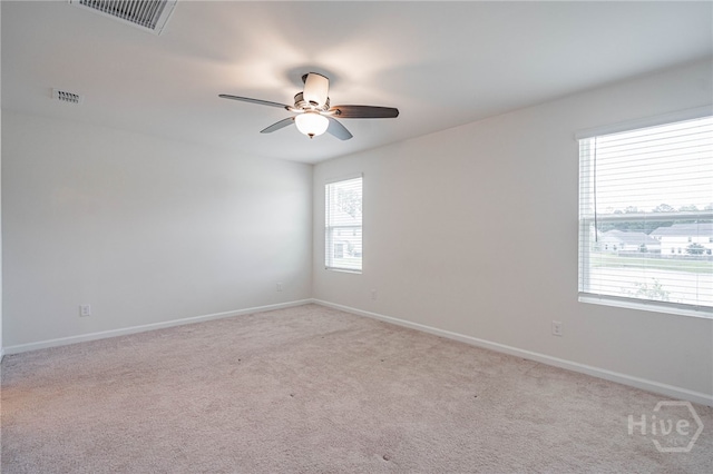 147 Congo Ct, Pooler, GA 31322 - empty room with ceiling fan, carpet flooring, and baseboards