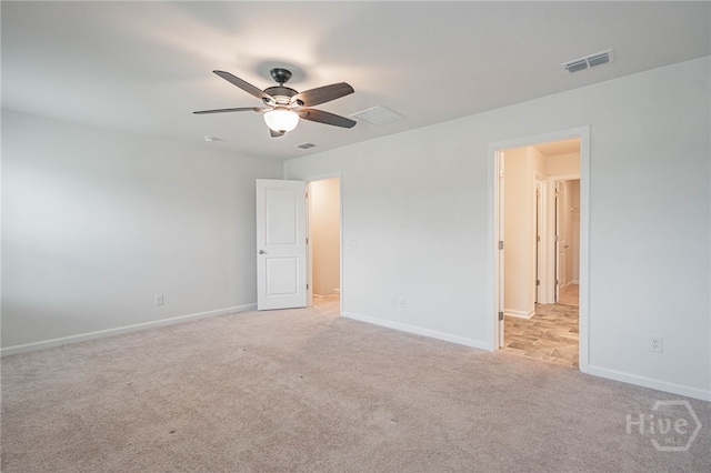 147 Congo Ct, Pooler, GA 31322 - unfurnished bedroom featuring light colored carpet, baseboards, and a ceiling fan