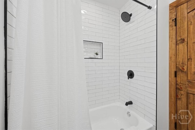 4750 Sylvan Dr, Savannah, GA 31405 - bathroom with shower / tub combo with curtain
