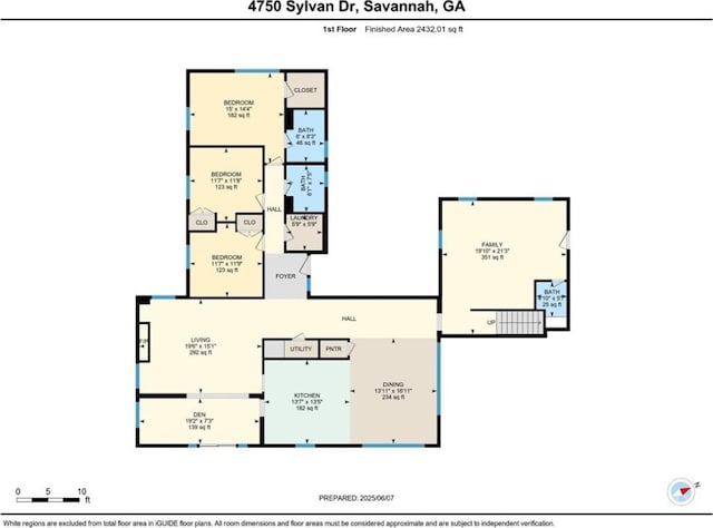4750 Sylvan Dr, Savannah, GA 31405 - room layout