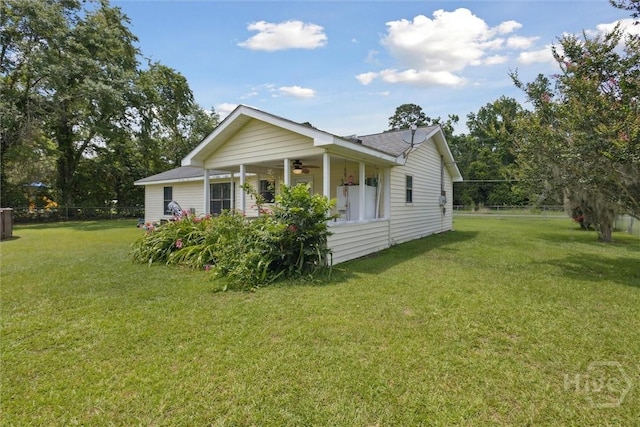 151 Ogeechee Ave, Bloomingdale, GA 31302 - view of side of home with ceiling fan