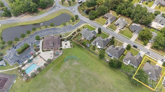 210 Pebblestone Dr, Bloomingdale, GA 31302 - view of property location with a nearby body of water, nearby suburban area, a pool area, and property parcel outlined
